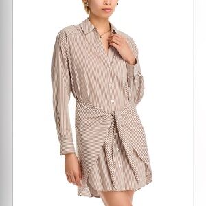NWT Veronica Beard Roanoke Striped Shirtdress Sz 8